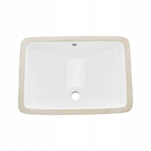 PROFESJONALNA UMYWALKA PODBLATOWA VEVOR CERAMICZNA 530X375 MM PROSTOKĄTNA