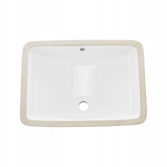 PROFESJONALNA UMYWALKA PODBLATOWA VEVOR CERAMICZNA 530X375 MM PROSTOKĄTNA