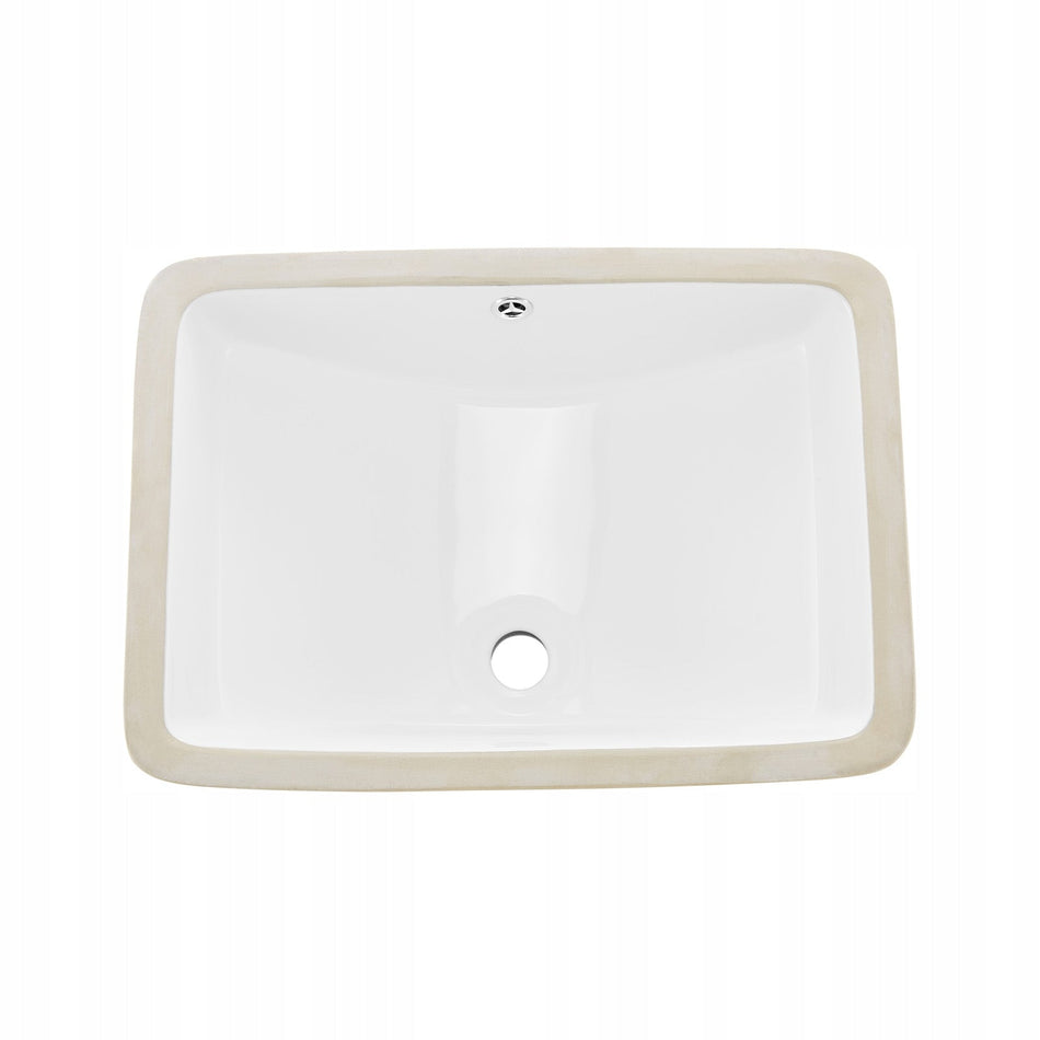 PROFESJONALNA UMYWALKA PODBLATOWA VEVOR CERAMICZNA 530X375 MM PROSTOKĄTNA