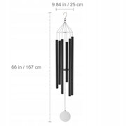DZWONEK WIETRZNY VEVOR 1677 MM 6 RUREK ALUMINIUM GŁĘBOKI TON PREMIUM