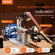 PROFESJONALNA SZLIFIERKA TAŚMOWA VEVOR 1500W 72X2 CALE Z REGULACJĄ