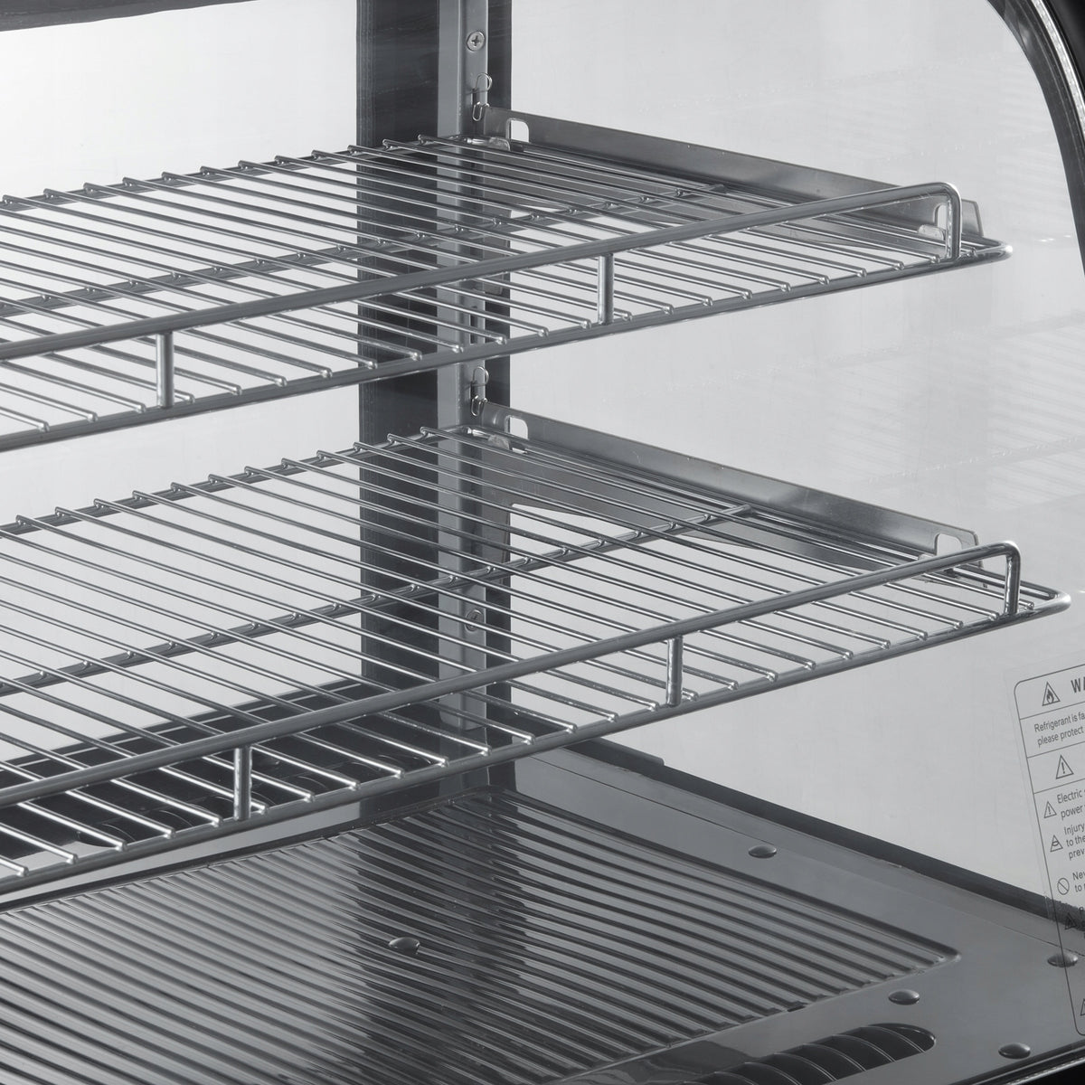 VEVOR WITRYNA CHŁODNICZA NABLATOWA 115L LED TURBO CHŁODZENIE PROFESJONALNA