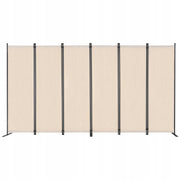 VEVOR ŚCIANA DZIAŁOWA 6-PANELOWA SKŁADANA MOCNA RAMA BEŻOWA 3110X1805X450MM
