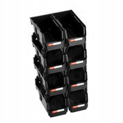 PUDEŁKA DO UKŁADANIA W STOSY VEVOR 8 SZT 276X140X130 MM MOCNE I PRAKTYCZNE