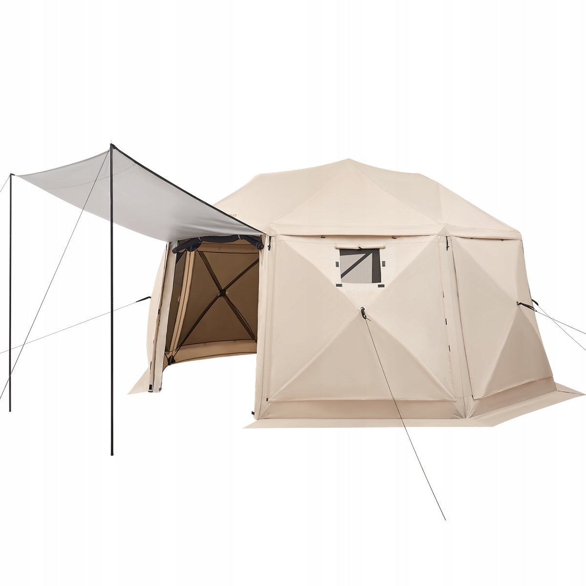 VEVOR PAWILON ROZKŁADANY 4 57X4 57M 13-STRONNY SFERYCZNY NAMIOT PREMIUM