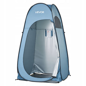 NAMIOT PRYSZNICOWY VEVOR POP-UP 119X119X210 CM WODOODPORNY UPF 50 NIEBIESKI
