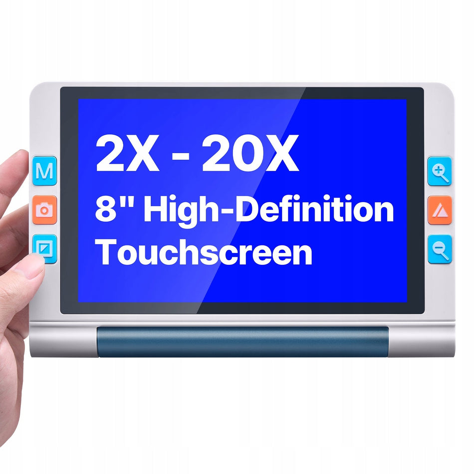 VEVOR PRZENOŚNA LUPA CYFROWA 8 CALI DOTYKOWY EKRAN 13MP 2X-20X HDMI PREMIUM