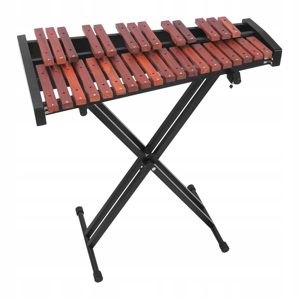 PROFESJONALNY DREWNIANY VEVOR GLOCKENSPIEL 32 NUTY Z REGULOWANYM STOJAKIEM