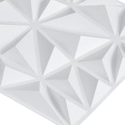 ZESTAW 33 PANELI ŚCIENNYCH VEVOR 3D 30X30 CM PVC DIAMENT MATOWY BIAŁY