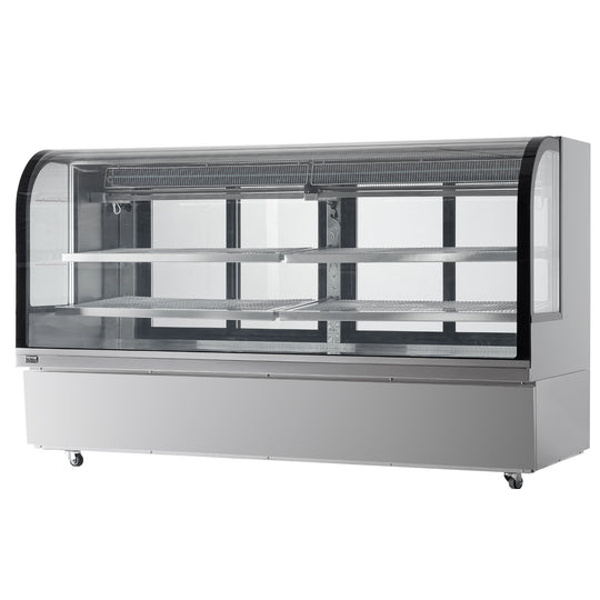WITRYNA CHŁODNICZA VEVOR 901L 4-POZIOMOWA KOMERCYJNA LED MOCNA STAL