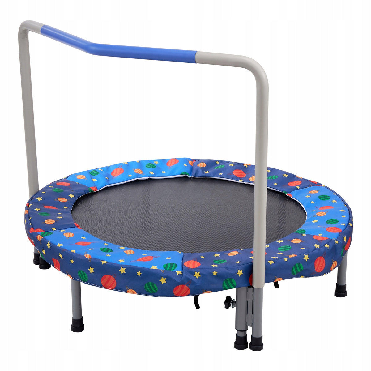 TRAMPOLINA DZIECIĘCA VEVOR 91 44 CM SKŁADANA NIEBIESKA MOCNA STALOWA RAMA