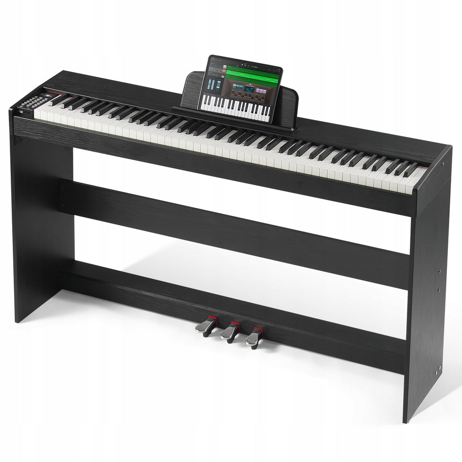 VEVOR PIANINO CYFROWE 88 KLAWISZY WAŻONYCH PODWÓJNA KLAVIATURA BLUETOOTH