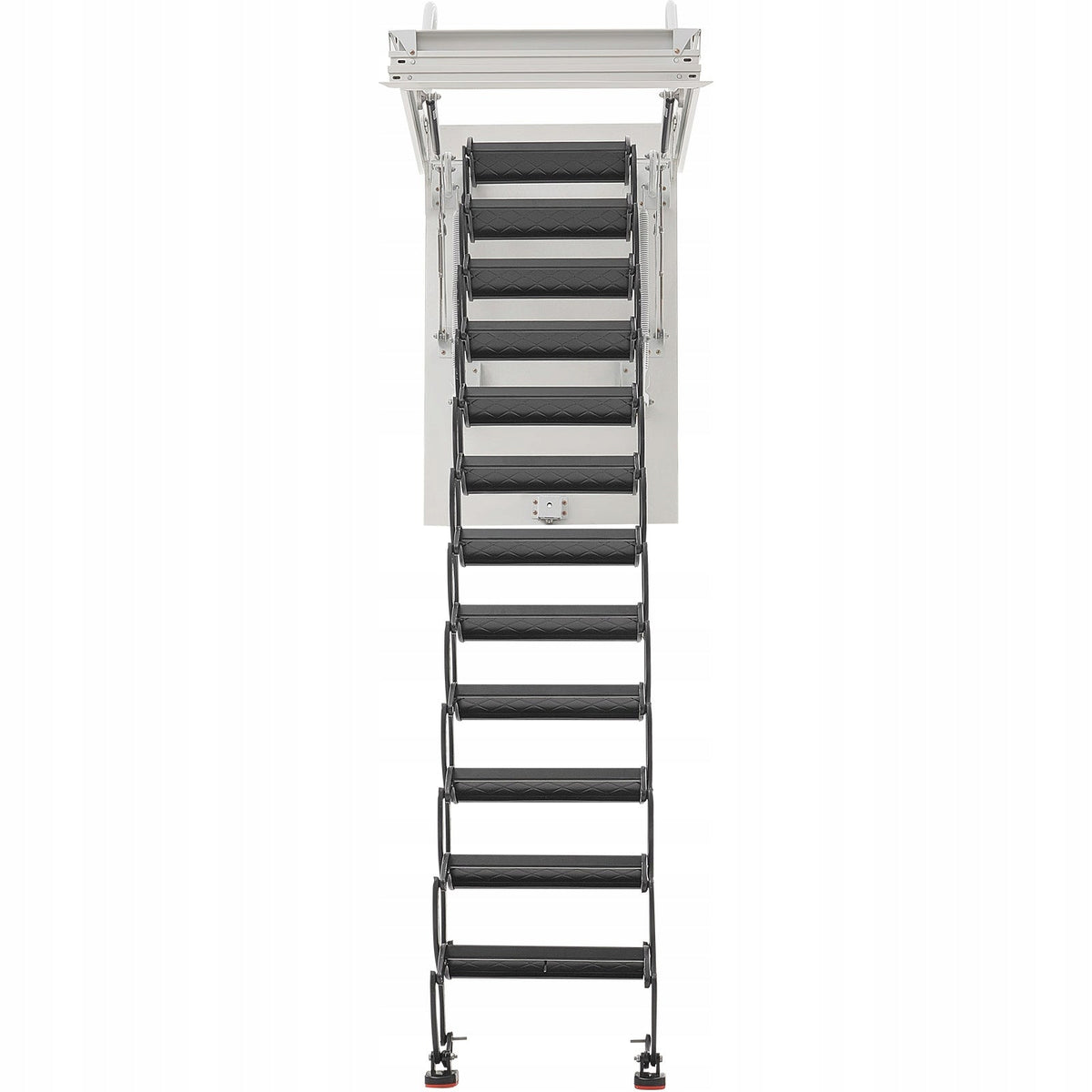 DRABINA NOŻYCOWA VEVOR DO STRYCHU HYDRAULICZNA 299KG NA SUFIT 9.5-10.2FT