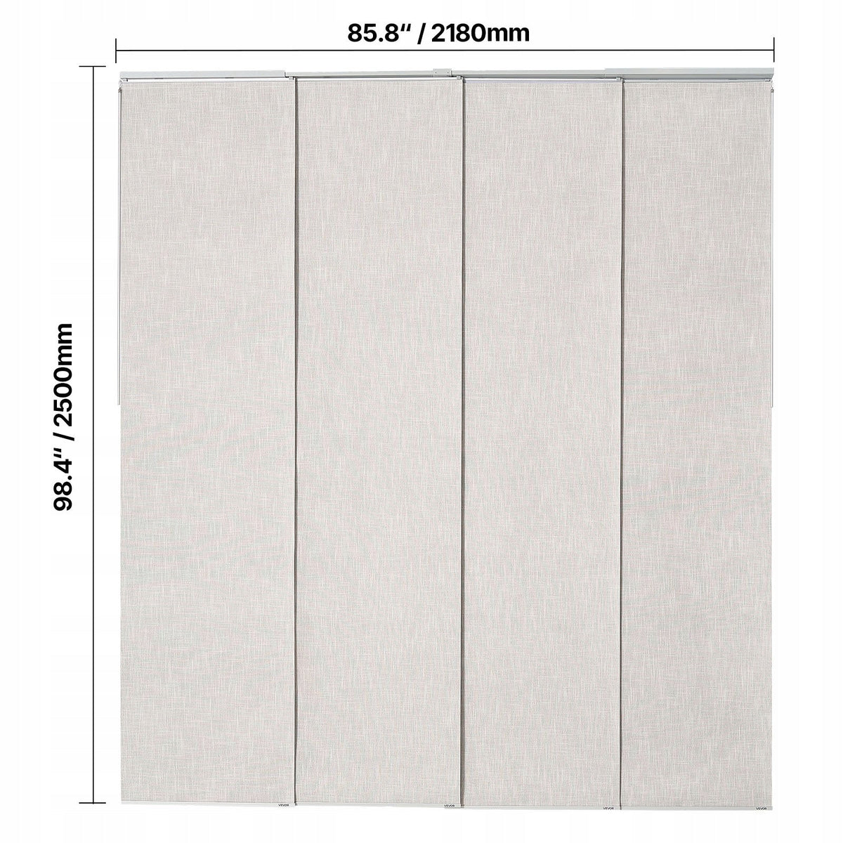ZASŁONY ZACIEMNIAJĄCE VEVOR ROZSUWANA SZYNA 116-218 CM 4 PANELE PREMIUM
