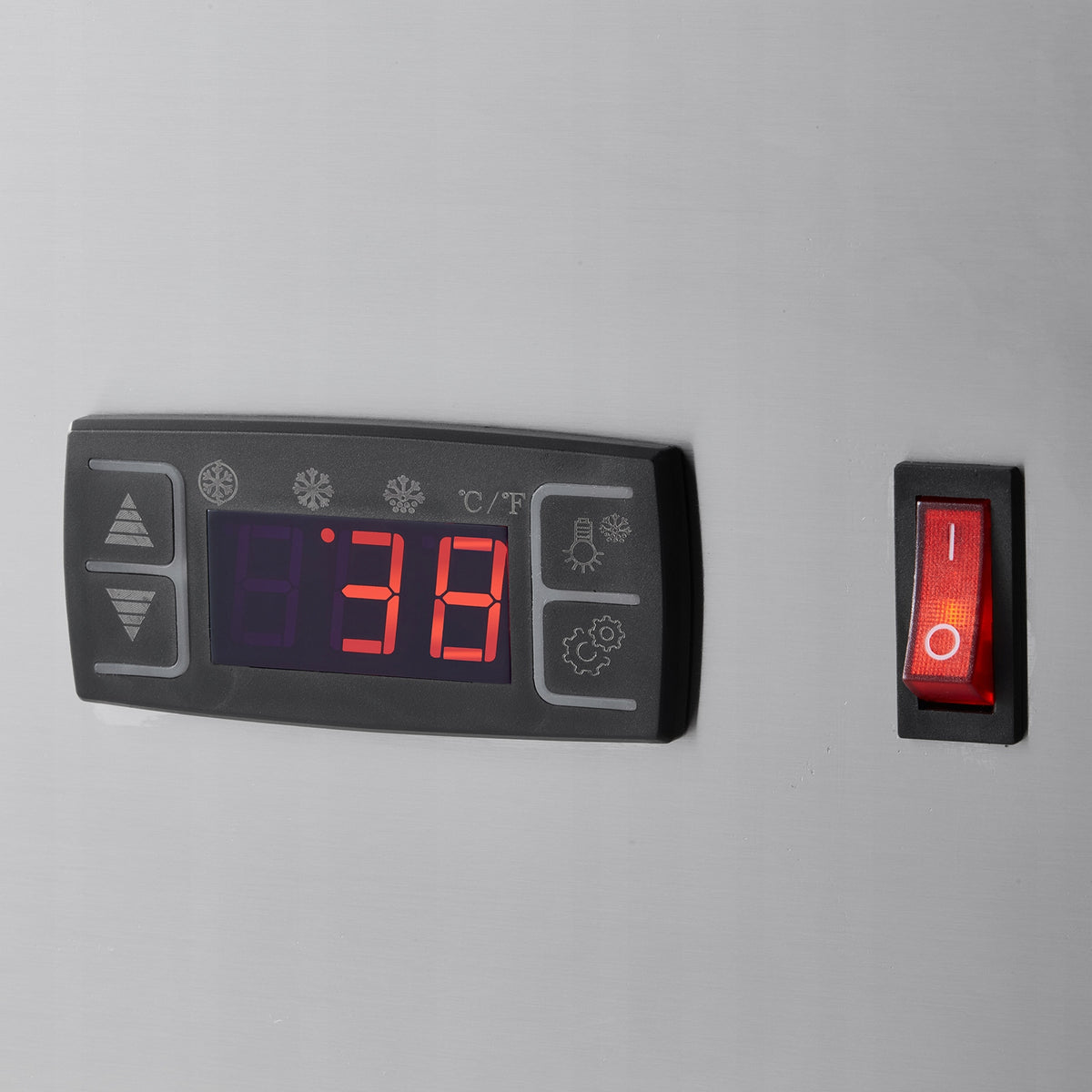 VEVOR WITRYNA CHŁODNICZA NABLATOWA 115L LED TURBO CHŁODZENIE PROFESJONALNA