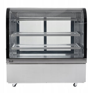 VEVOR WITRYNA CHŁODNICZA DO CIAST 505L 2-POZIOMOWA KOMERCYJNA LED STAL
