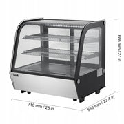 VEVOR WITRYNA CHŁODNICZA NABLATOWA 115L LED TURBO CHŁODZENIE PROFESJONALNA