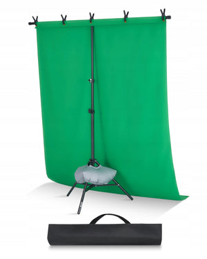 VEVOR REGULOWANY STATYW DO TŁA 154X198 CM GREEN SCREEN PROFESJONALNY ZESTAW
