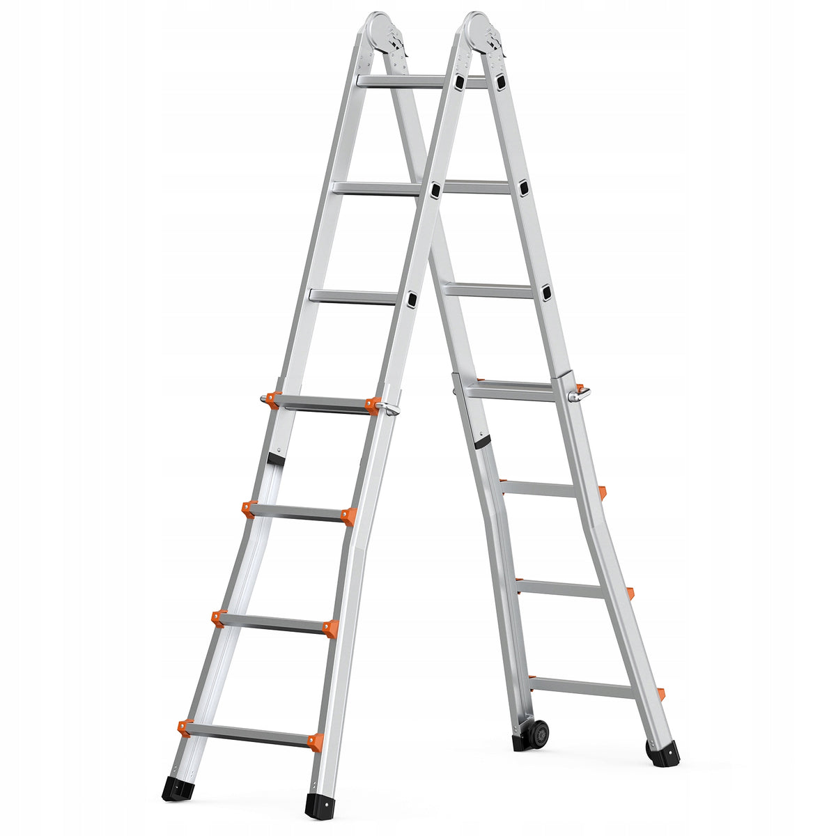 PROFESJONALNA DRABINA TELESKOPOWA VEVOR A-FRAME 4.5M ALUMINIOWA MOCNA
