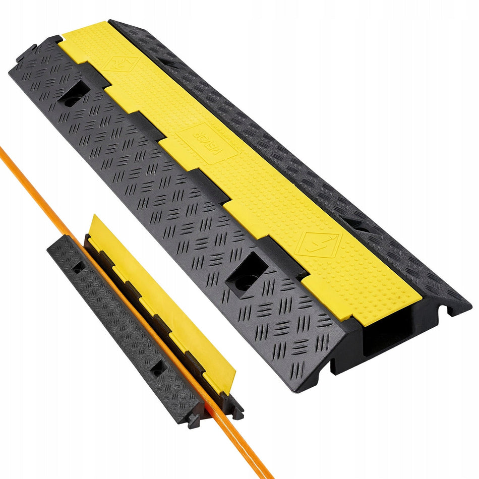 VEVOR OSŁONA KABLA 1000 MM MOCNA GUMOWA OSŁONA KABLA 1-KANAŁOWA UDŹWIG