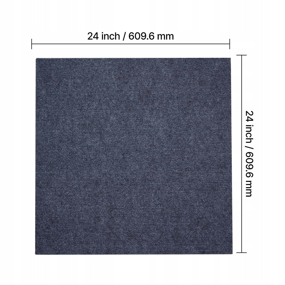 PŁYTKI DYWANOWE VEVOR 609X609X5 MM 15 SZT MOCNE SAMOPRZYLEPNE SZARE
