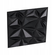 PANELE ŚCIENNE VEVOR 3D 33 SZT 30X30 CM PVC DIAMENT MATOWY CZARNY PREMIUM
