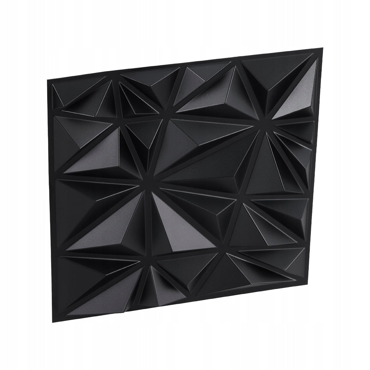 PANELE ŚCIENNE VEVOR 3D 33 SZT 30X30 CM PVC DIAMENT MATOWY CZARNY PREMIUM