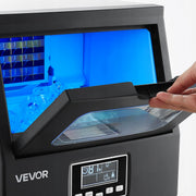 VEVOR KOMERCYJNA KOSTKARKA DO LODU 36KG DZIEŃ 32 KOSTKI LED SAMOCZYSZCZENIE
