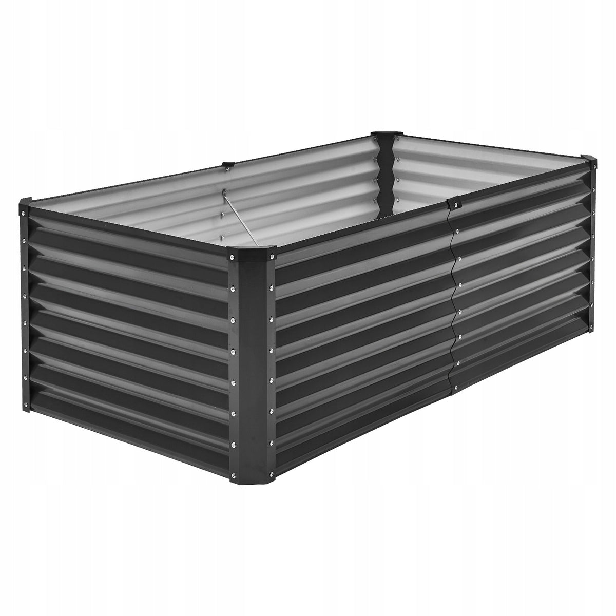 METALOWA PODNIESIONA GRZĄDKA VEVOR 180X90X60 CM OCYNKOWANA SOLIDNA DONICA