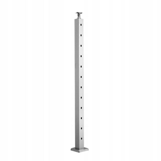 SŁUPEK PORĘCZY KABLOWEJ VEVOR 107X5X5 CM STAL NIERDZEWNA SUS304 Z OTWORAMI