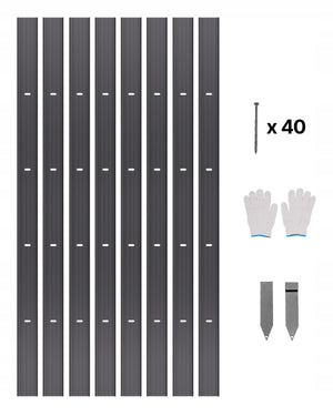 SOLIDNE ALUMINIOWE OBRZEŻE OGRODOWE VEVOR 8 OPAKOWAŃ 183 CM ZESTAW PREMIUM