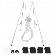 STOJAK DO JOGI VEVOR YOGA STAND SWING 291 CM MOCNY STALOWY RAMA ODŁĄCZANA