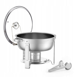 PODGRZEWACZ DO POTRAW VEVOR CHAFING DISH BUFET 4 POJEMNIKI STAL NIERDZEWNA
