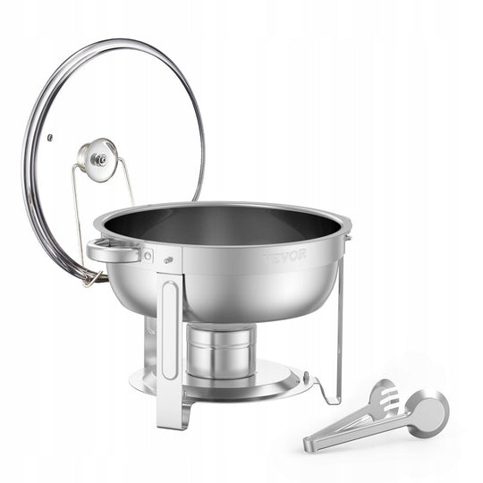 PODGRZEWACZ DO POTRAW VEVOR CHAFING DISH BUFET 4 POJEMNIKI STAL NIERDZEWNA