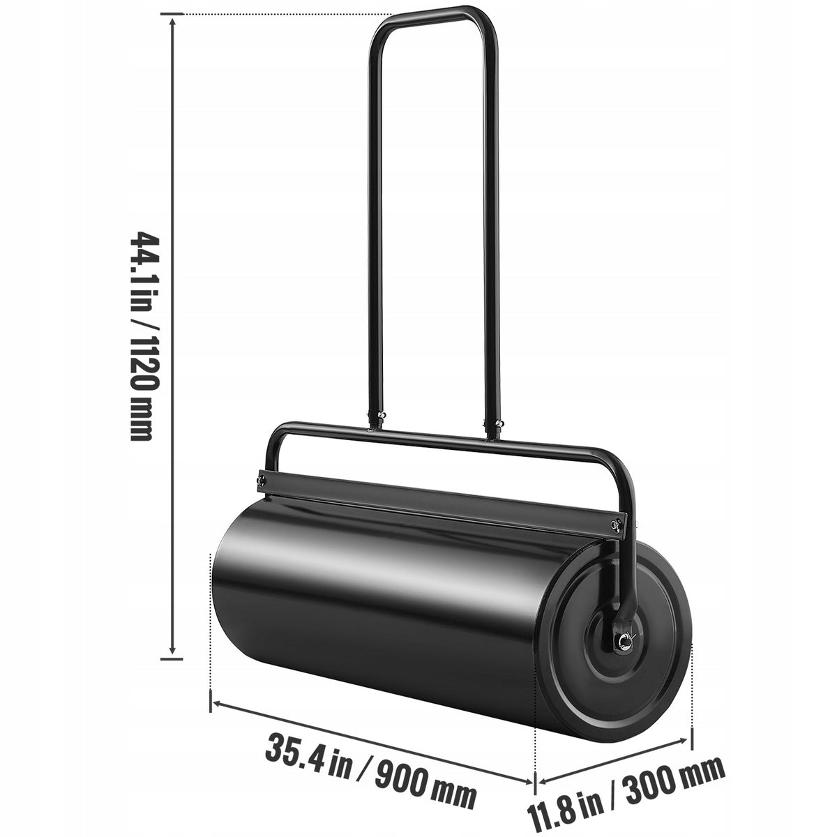 WAŁEK OGRODOWY VEVOR 990X300X1120 MM ŻELIWNY RĘCZNY MOCNY NAJLEPSZY