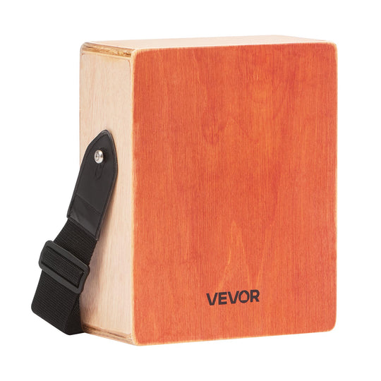 VEVOR CAJON BOX DRUM LEKKI DREWNIANY BĘBEN Z REGULOWANYMI STRUNAMI