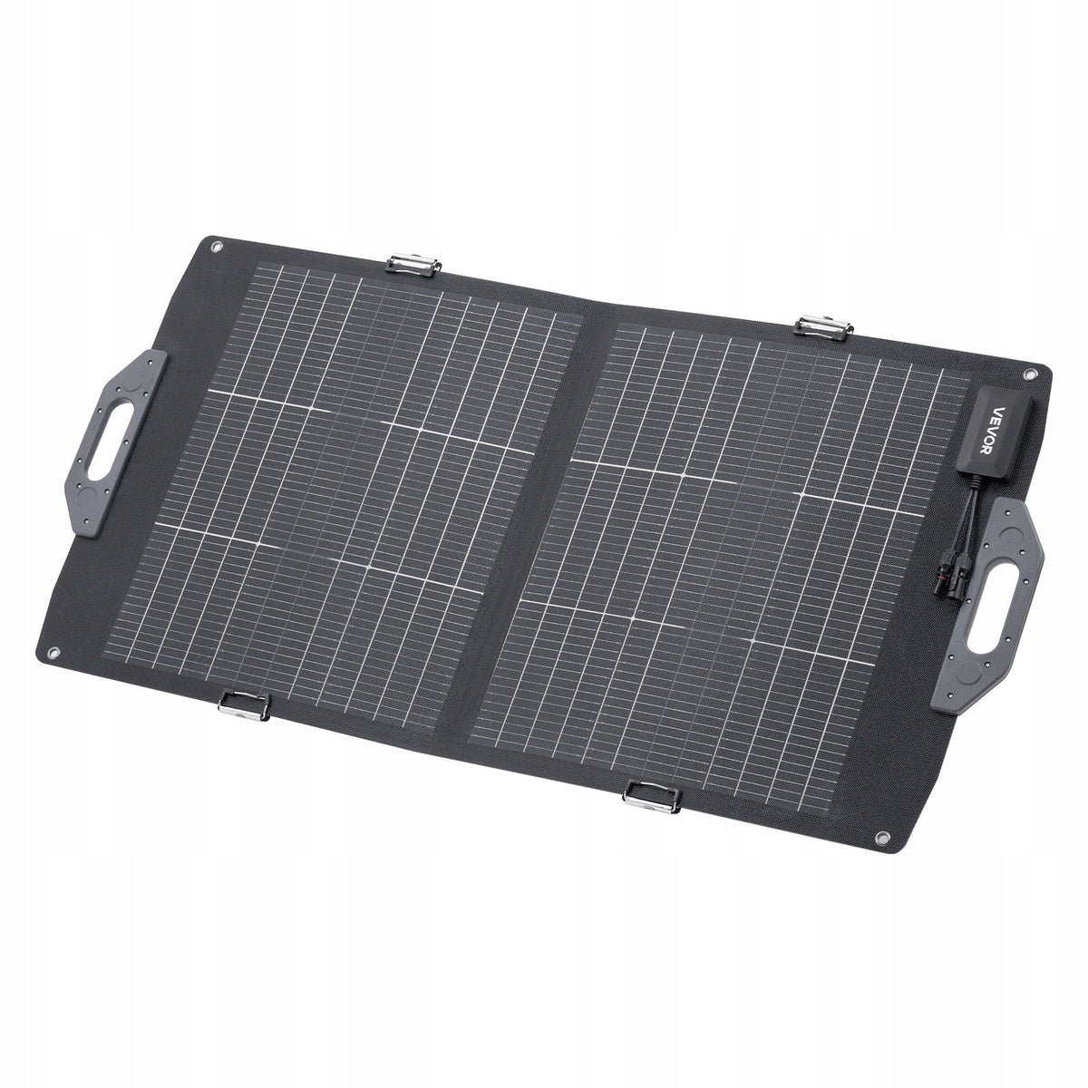 SKŁADANY PANEL SŁONECZNY VEVOR 100W DWUSTRONNY 16-PUNKTOWY