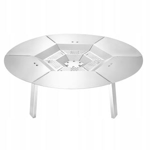 DYFUZOR CIEPŁA VEVOR 635X254 MM STAL NIERDZEWNA OSŁONA NA PALENISKO MOCNY