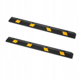VEVOR STOPERY PARKINGOWE 2 SZT 184X16X11 CM GUMA ODBLASKOWE MOCNE