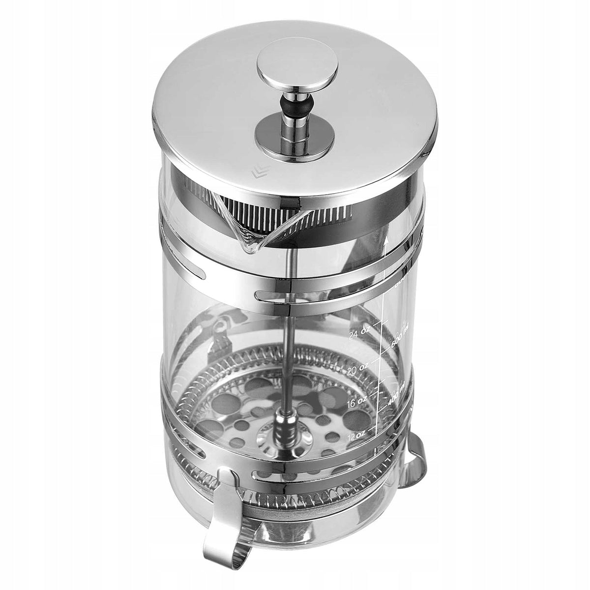 VEVOR FRENCH PRESS 1L SZKLANY ZAPARZACZ BOROKRZEMIANOWY FILTR STAL