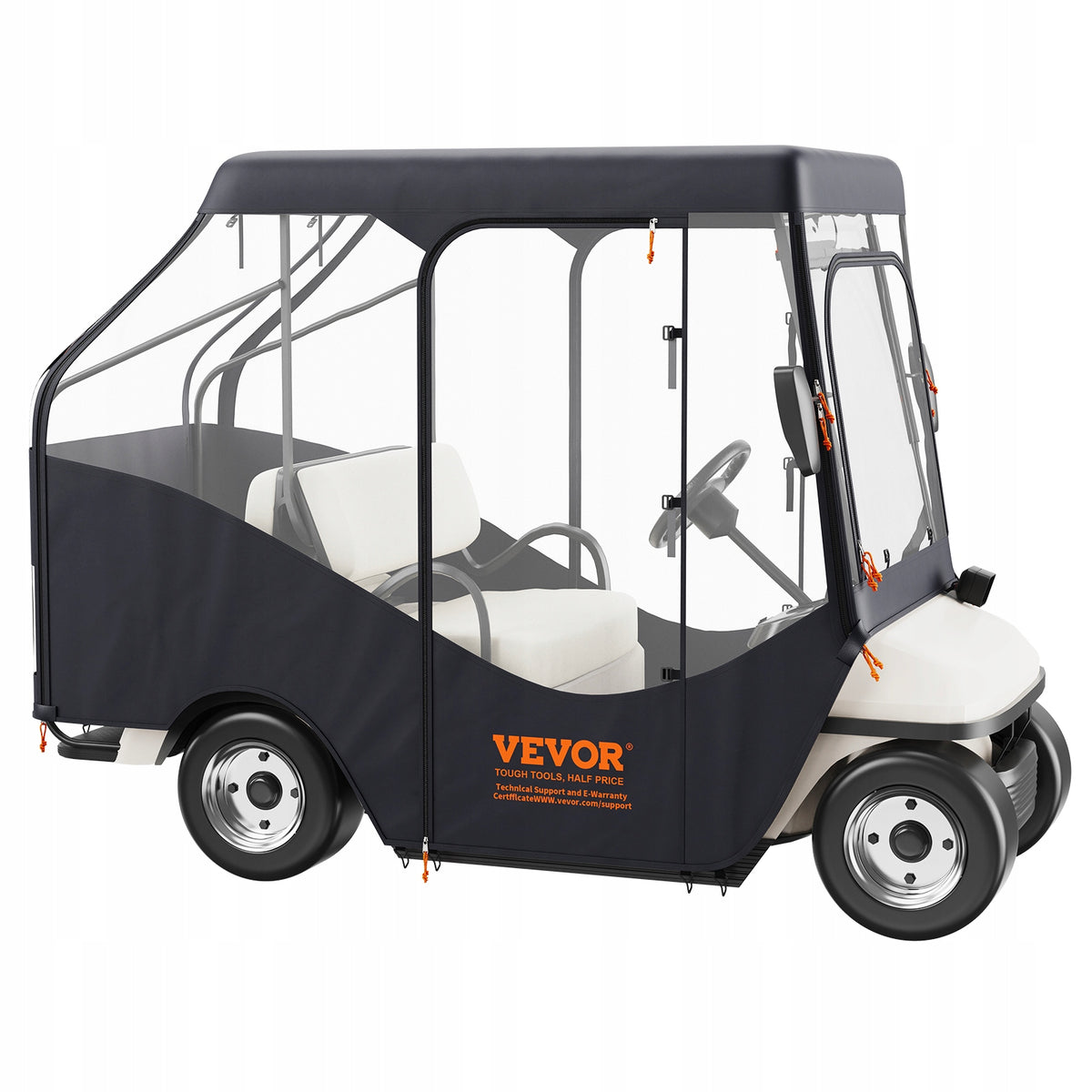 VEVOR PRZEZROCZYSTY POKROWIEC PRZECIWDESZCZOWY NA WÓZEK GOLFOWY 4 OSOBY