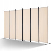VEVOR ŚCIANA DZIAŁOWA 6-PANELOWA SKŁADANA MOCNA RAMA BEŻOWA 3110X1805X450MM