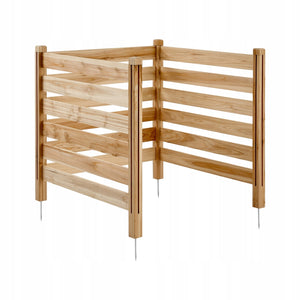 DREWNIANA OSŁONA PRYWATNOŚCI VEVOR 914X914MM 3-PANELOWA SOLIDNA LISTWOWA