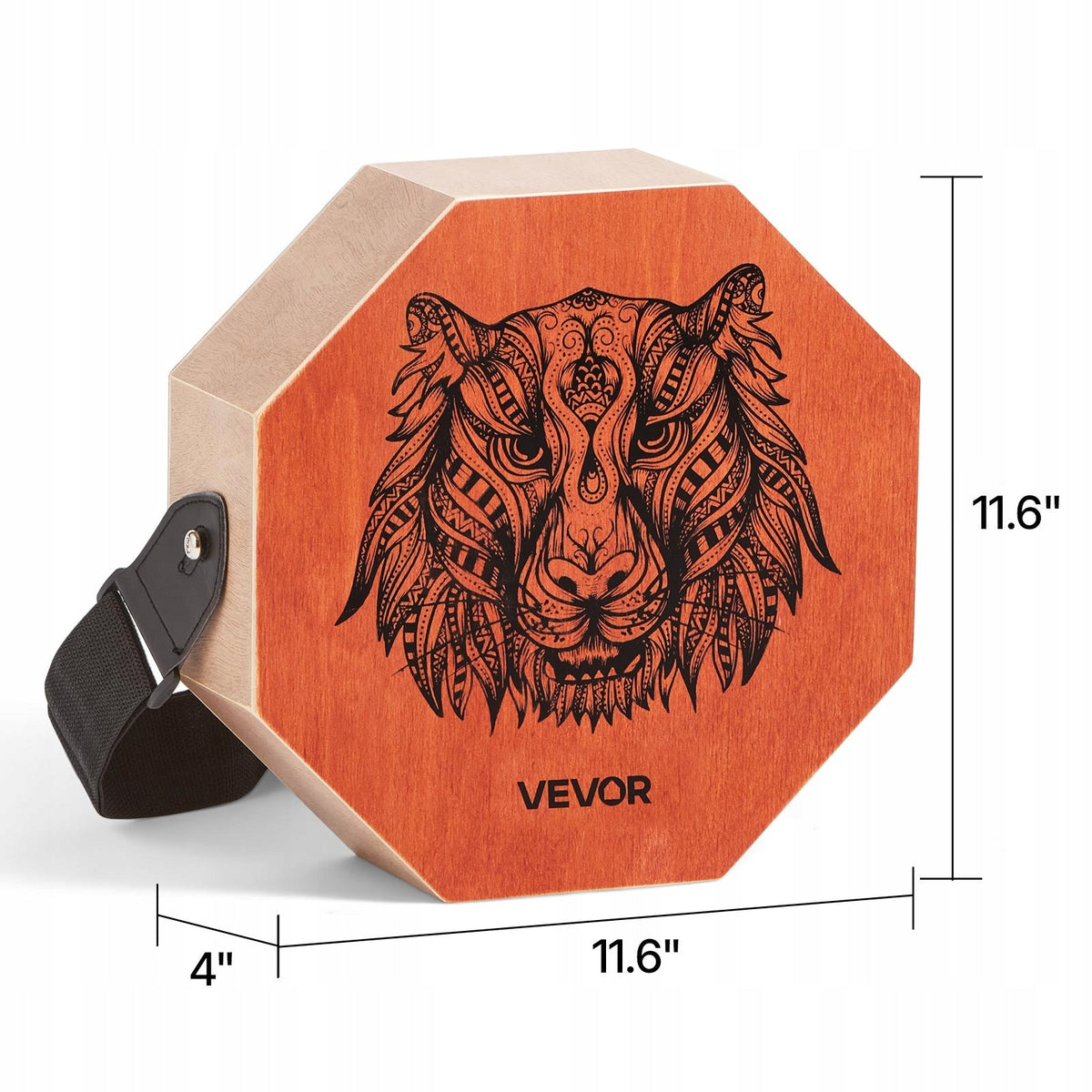 VEVOR CAJON PERKUSYJNY Z REGULOWANYMI STRUNAMI GITAROWYMI DREWNO BRZOZOWE