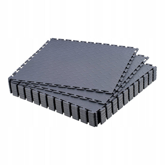 MATY GARAŻOWE PCV VEVOR 16 SZT 513X513X5MM ANTYPOŚLIZGOWE WYKŁADZINY