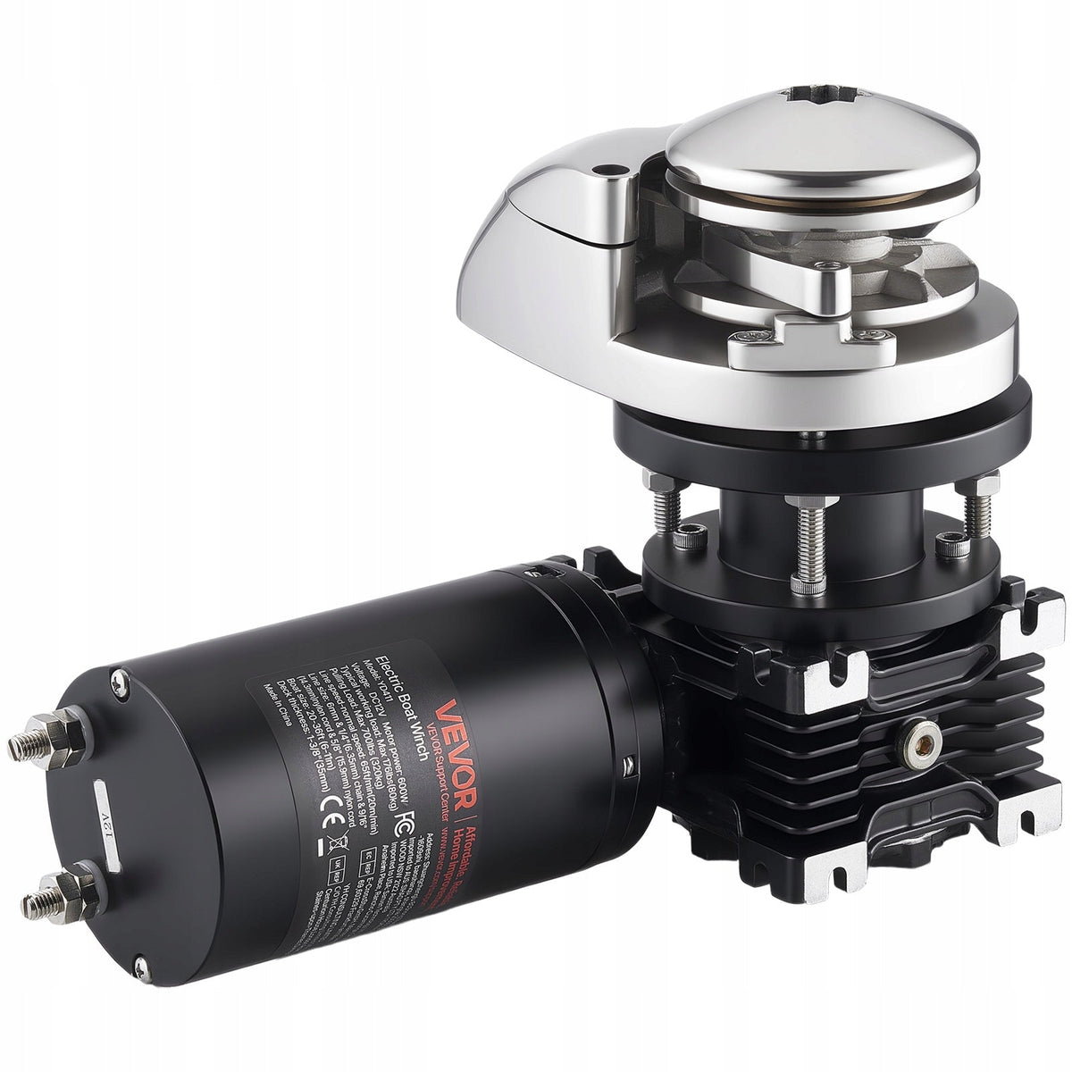 ELEKTRYCZNA WCIĄGARKA KOTWICZNA VEVOR 12V 1100W STAL NIERDZEWNA 80KG 320KG
