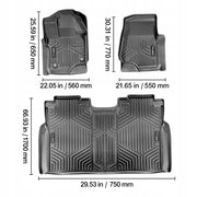 DYWANIKI SAMOCHODOWE VEVOR DO FORDA F-150 2015-2024 PREMIUM 3-CZĘŚCIOWE TPE