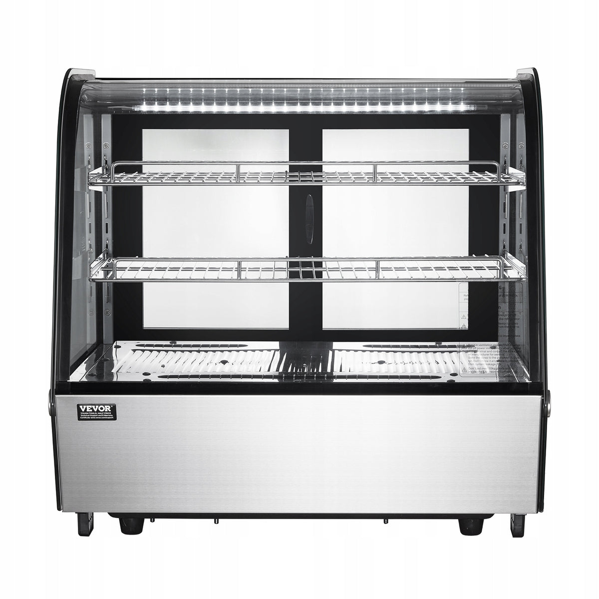VEVOR WITRYNA CHŁODNICZA NABLATOWA 115L LED TURBO CHŁODZENIE PROFESJONALNA