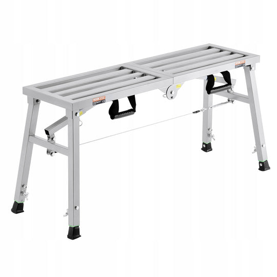 PROFESJONALNA PLATFORMĄ ROBOCZA VEVOR 500-740 MM SKŁADANA DRABINA STALOWA