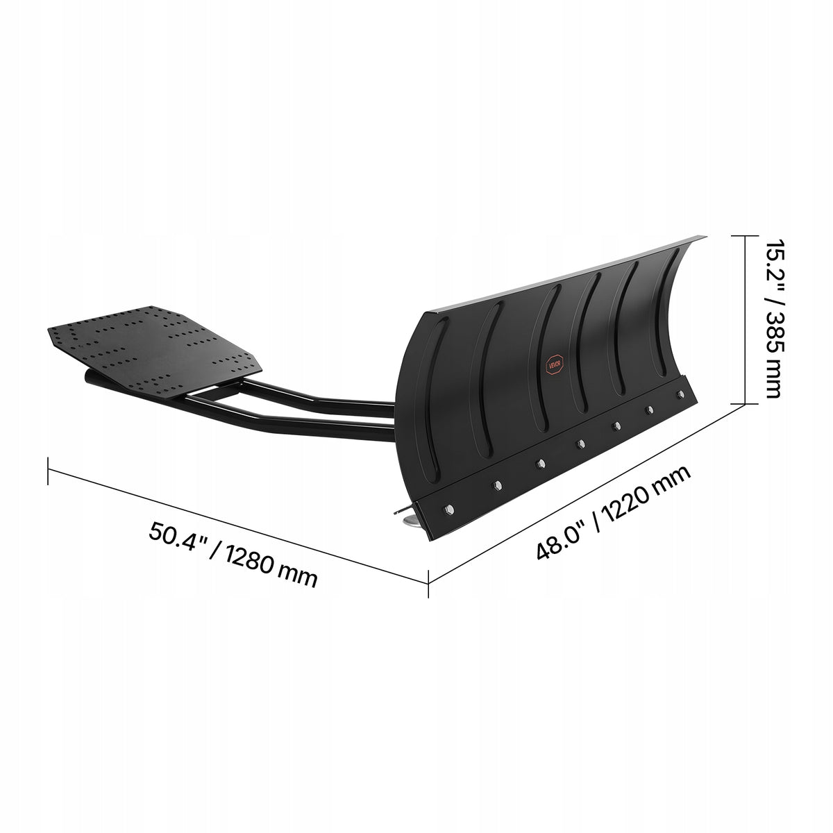 PŁUG ŚNIEŻNY VEVOR 1220X385 MM UNIWERSALNY REGULOWANY MOCNY STALOWY NA ATV